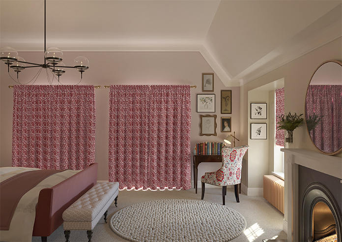 Leaf Vine, Rouge - Made to Measure Curtains - Image 14